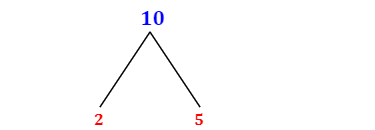 Prime Factorization of 10 with a Factor Tree