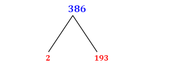 Prime Factorization of 386 with a Factor Tree