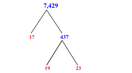 Prime Factorization of 7,429 with a Factor Tree