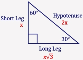 Find The Side Lengths Of A Special Right Triangle 30 60 90 Mathondemand Com