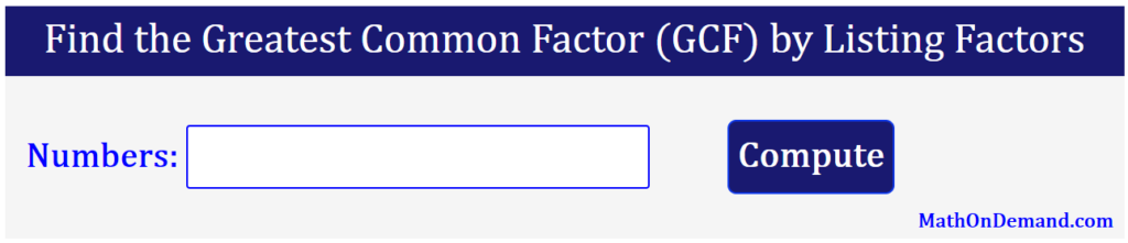 greatest common factor of 45 and 75