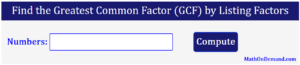 what is the greatest common factor gcf of 18 and 42