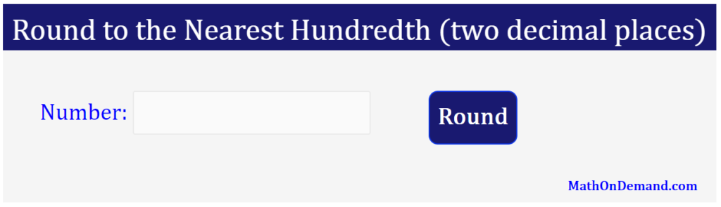 113.097 Rounded To The Nearest Hundredth (two Decimal Places ...