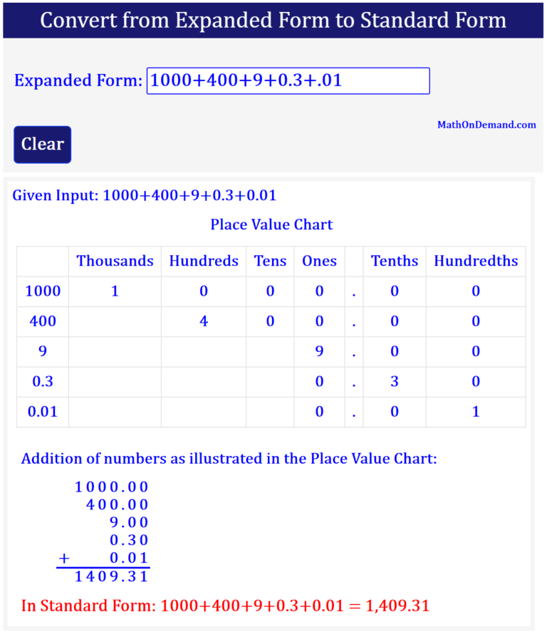 convert-from-expanded-form-to-standard-form-mathondemand