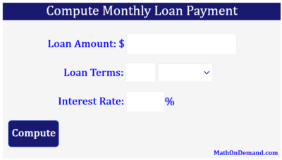 Monthly Loan Payment