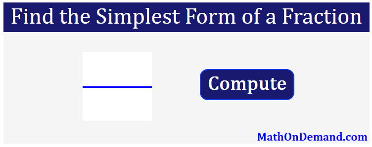 Simplest Form Of 2 4 MathOnDemand